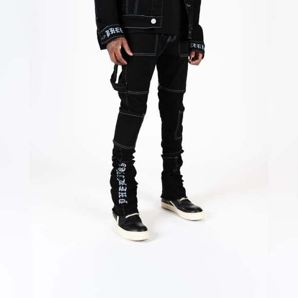 PHEELINGS "DEFYING ODDS" CARGO FLARE STACK DENIM JEANS ONLY - Picture 3 of 8